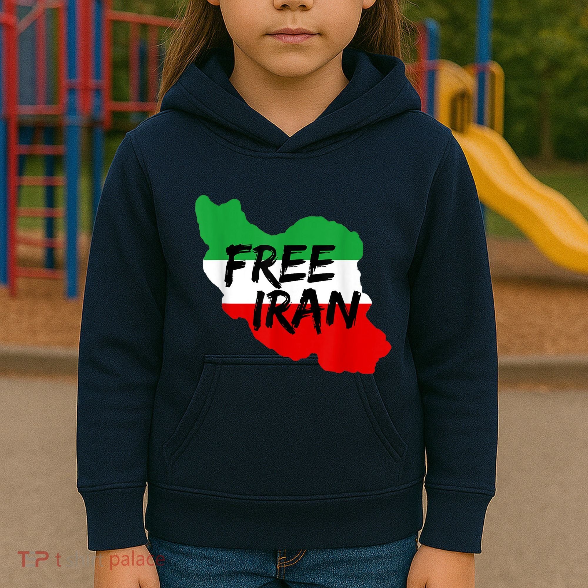 Love Iran Persian Freedom Free Iran Kids Hoodie