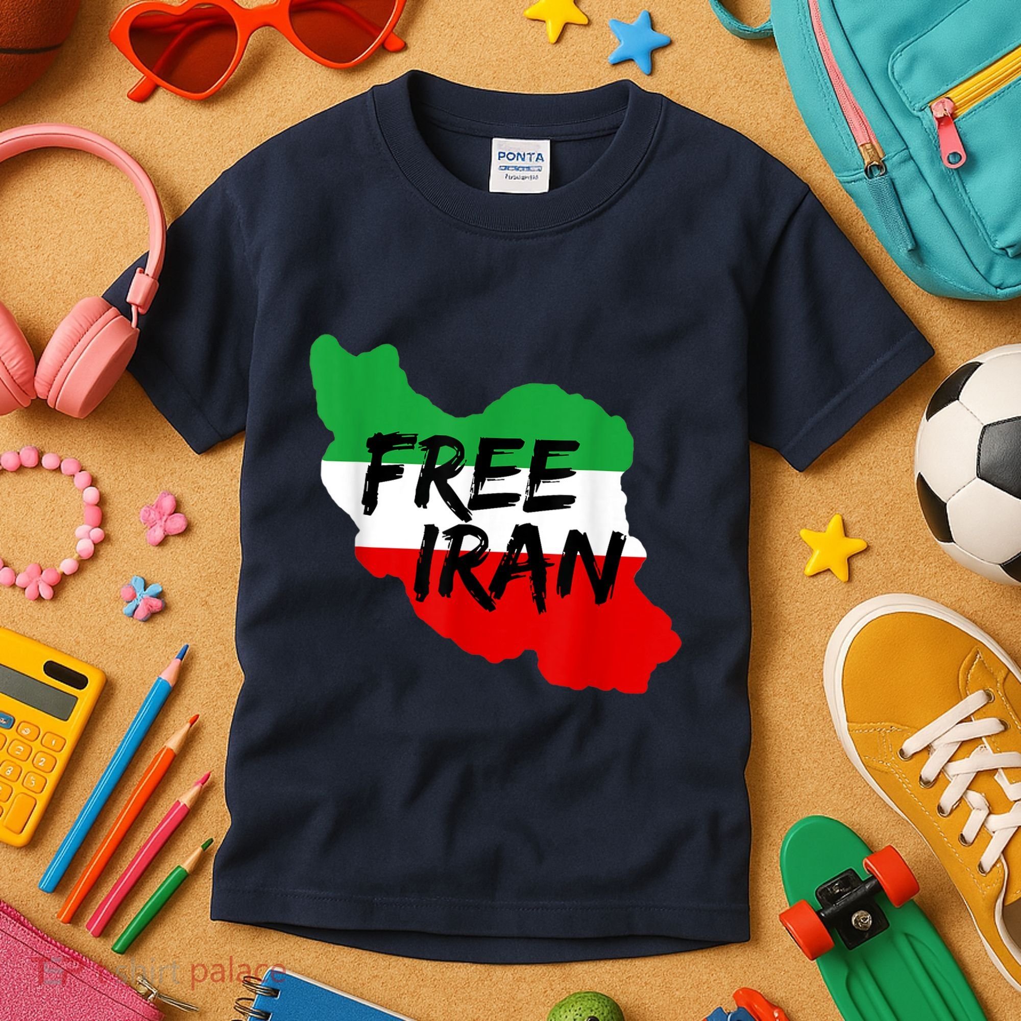 Love Iran Persian Freedom Free Iran Kids T-Shirt