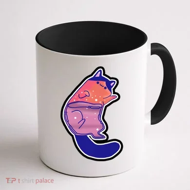 Liquid Cat Coffee Mug back