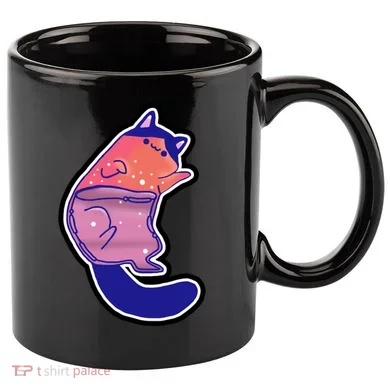 Liquid Cat 11oz C Handle Ceramic Mug