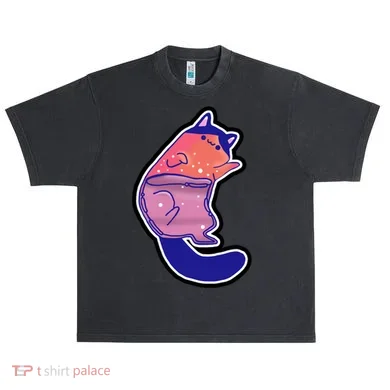 Liquid Cat Urban Oversized Heavyweight T-Shirt