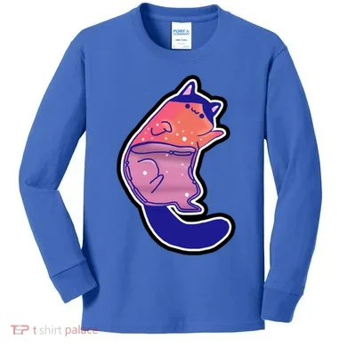 Liquid Cat Kids Long Sleeve Shirt
