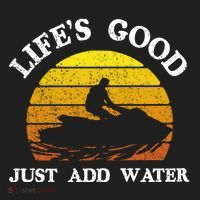 Life Is Really Good Just Add Water Jet Ski Outdoor Gift Women's Sweatshirt thumb 2