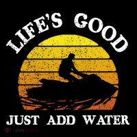 Life Is Really Good Just Add Water Jet Ski Outdoor Gift Coffee Mug thumb 5