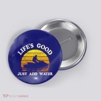 Life Is Really Good Just Add Water Jet Ski Outdoor Gift Button thumb 0
