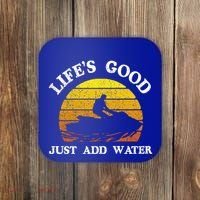 Life Is Really Good Just Add Water Jet Ski Outdoor Gift Coaster thumb 0