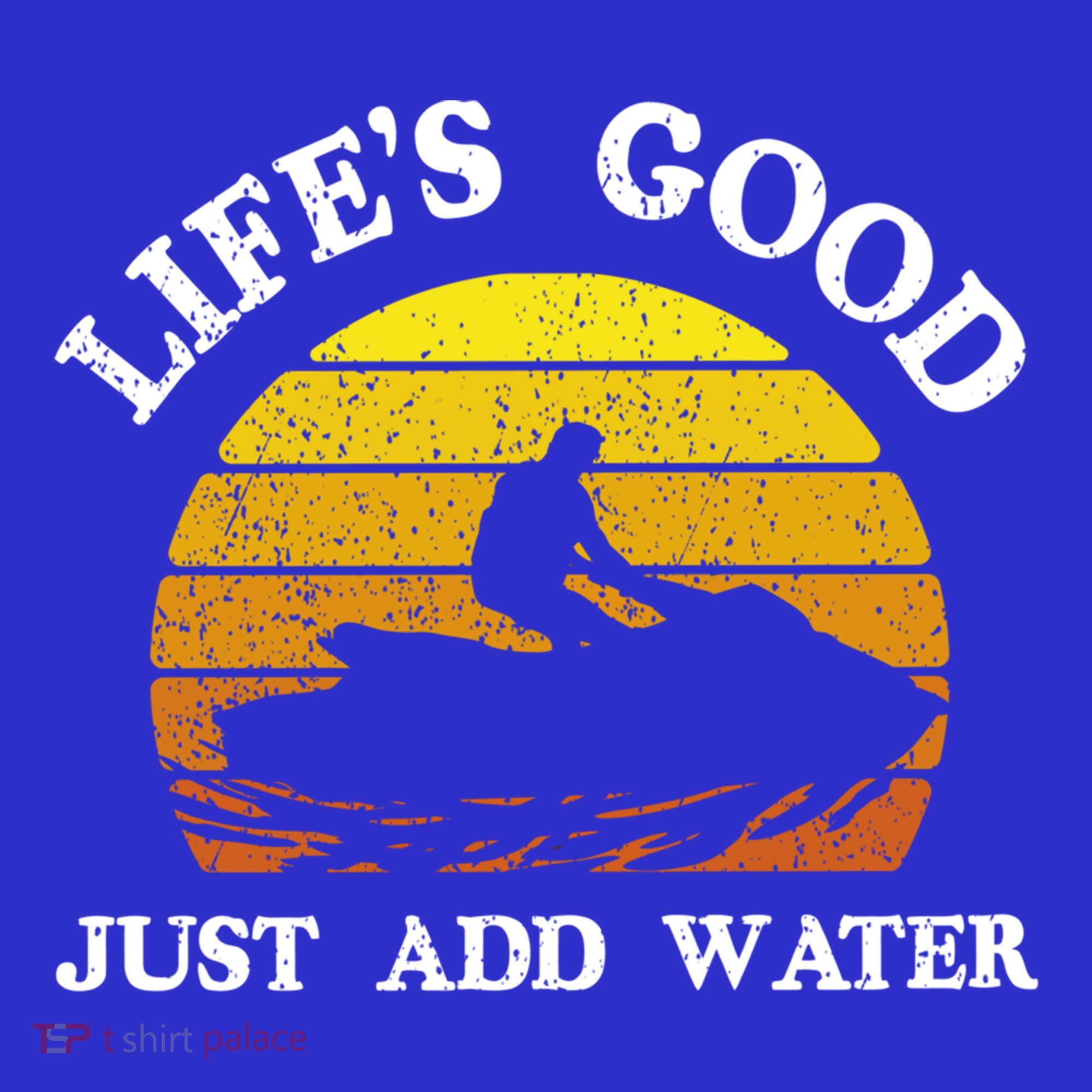 Life Is Really Good Just Add Water Jet Ski Outdoor Gift Women's Tank Top