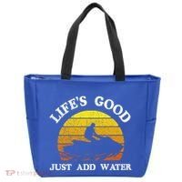 Life Is Really Good Just Add Water Jet Ski Outdoor Gift Tote Bag thumb 0