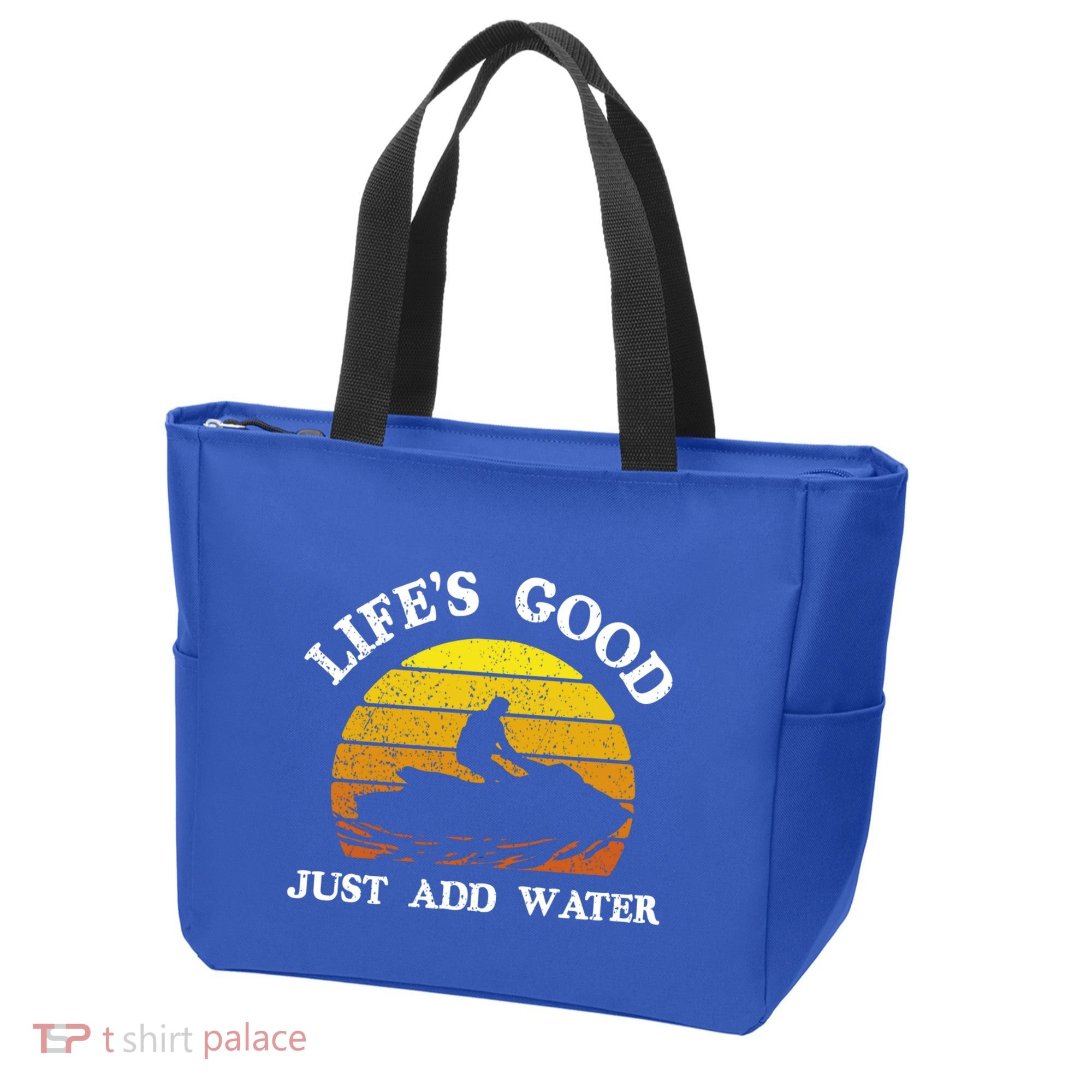 Life Is Really Good Just Add Water Jet Ski Outdoor Gift Tote Bag