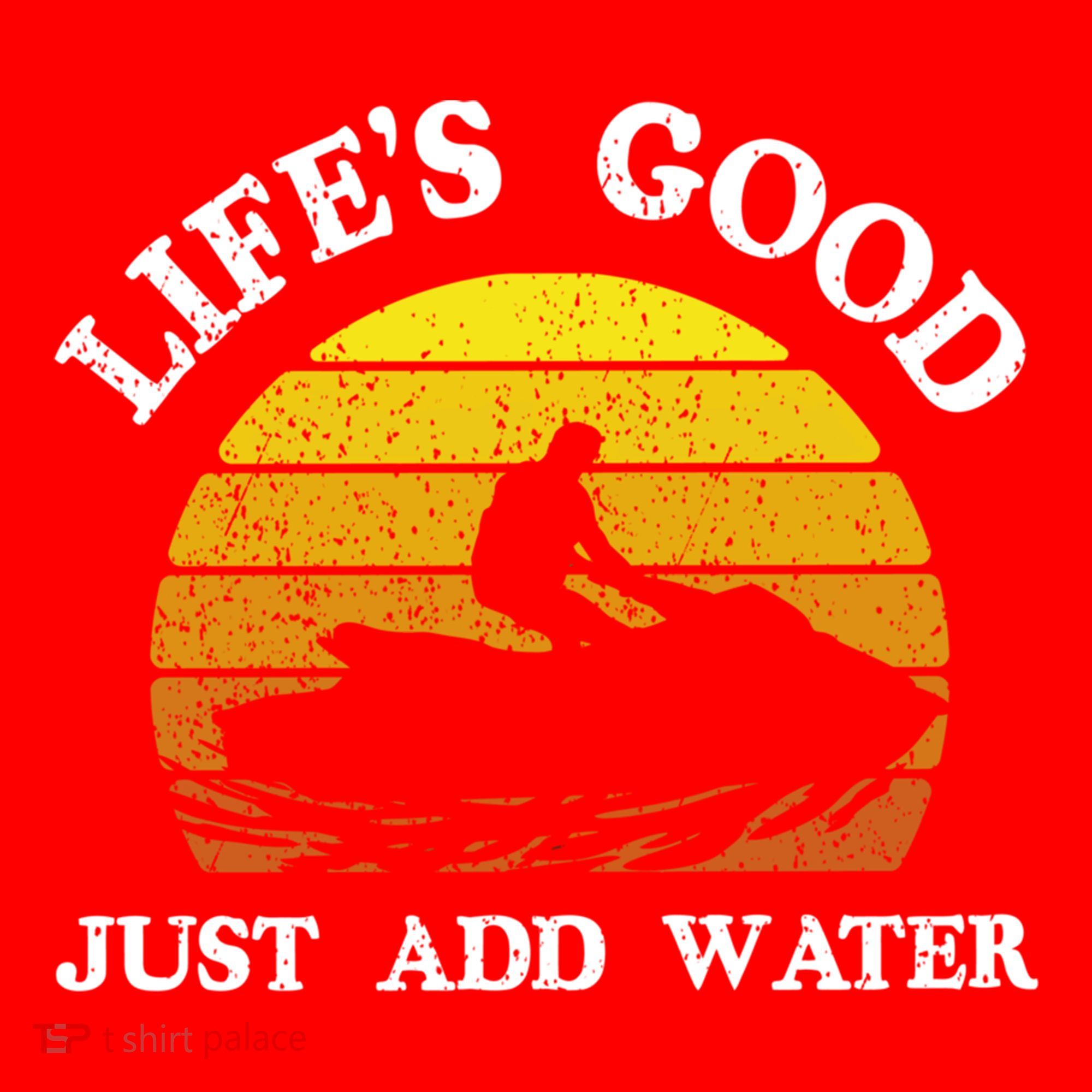 Life Is Really Good Just Add Water Jet Ski Outdoor Gift Santa Hat