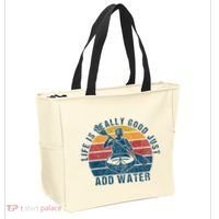 Life Is Really Good Just Add Water Kayaking Kayak Outdoor Tote Bag thumb 2