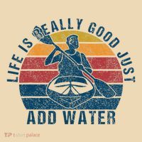 Life Is Really Good Just Add Water Kayaking Kayak Outdoor Tote Bag thumb 4