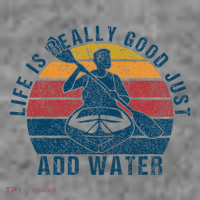 Life Is Really Good Just Add Water Kayaking Kayak Outdoor Toddler Hoodie thumb 2