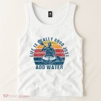 Life Is Really Good Just Add Water Kayaking Kayak Outdoor Tank Top thumb 2