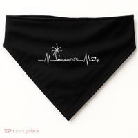 Life Is Really Good Beach Heartbeat Summer Beach Vacation Great Gift USA-Made Doggie Bandana thumb 0