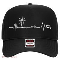 Life Is Really Good Beach Heartbeat Summer Beach Vacation Great Gift Hat thumb 0