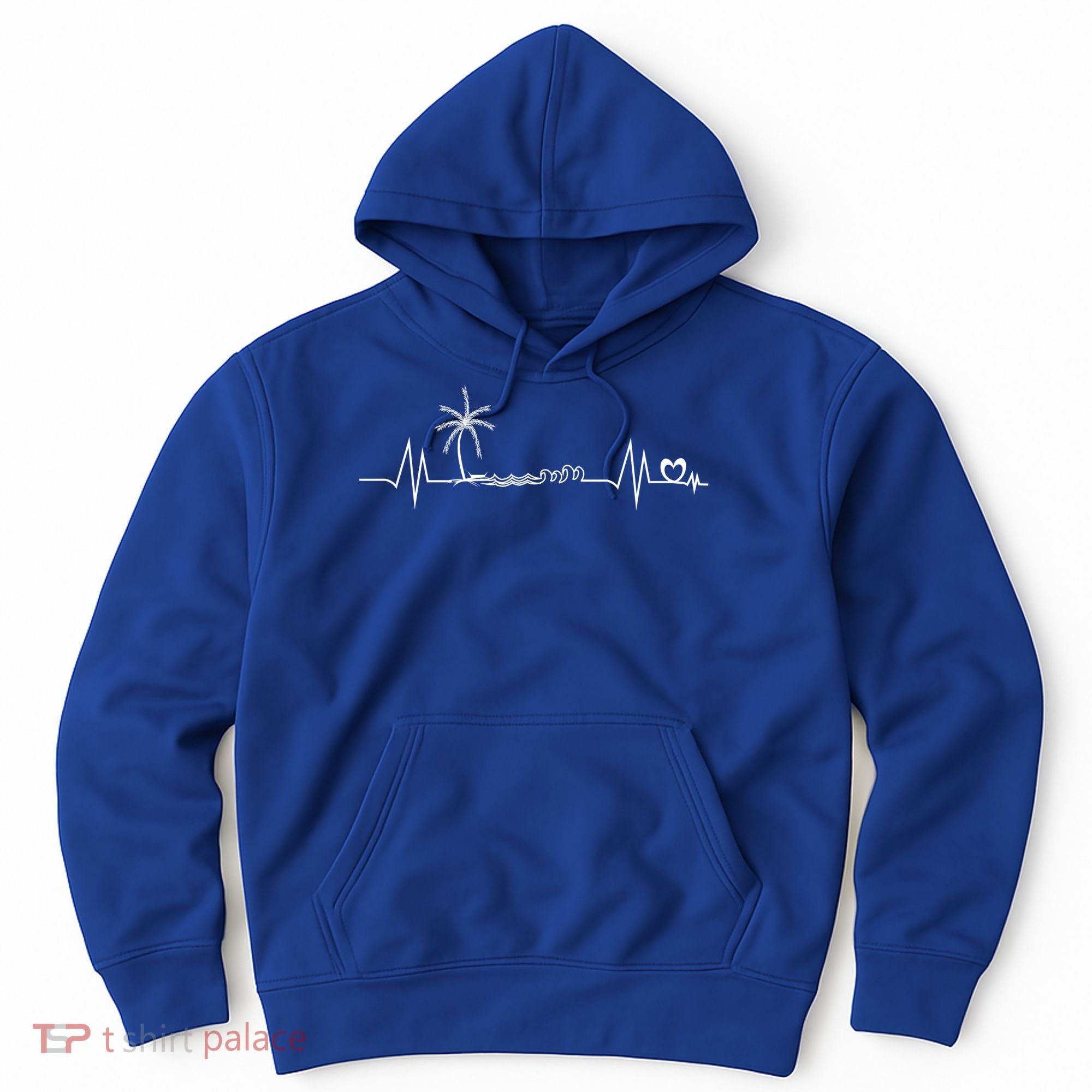 Life Is Really Good Beach Heartbeat Summer Beach Vacation Great Gift Hoodie