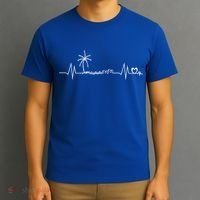 Life Is Really Good Beach Heartbeat Summer Beach Vacation Great Gift T-Shirt thumb 3