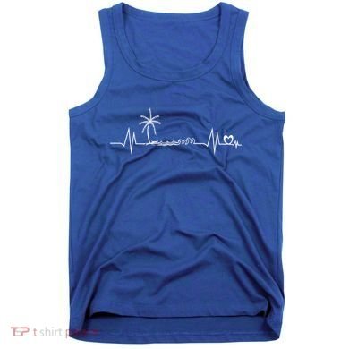 Life Is Really Good Beach Heartbeat Summer Beach Vacation Great Gift Tank Top