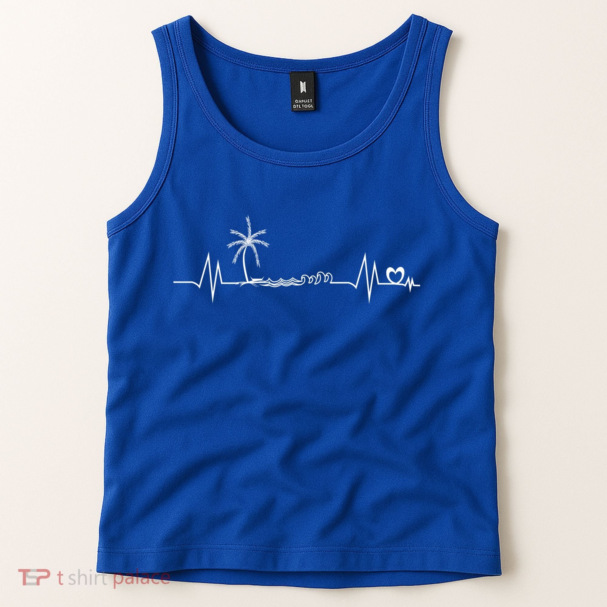 Life Is Really Good Beach Heartbeat Summer Beach Vacation Great Gift Tank Top