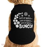 Let It Roll Bunco Game Dice Merry Christmas Xmas Santa Claus Gift Doggie Tank thumb 0
