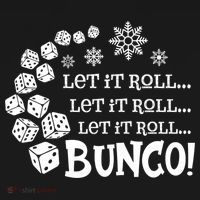 Let It Roll Bunco Game Dice Merry Christmas Xmas Santa Claus Gift Women's Hoodie thumb 2