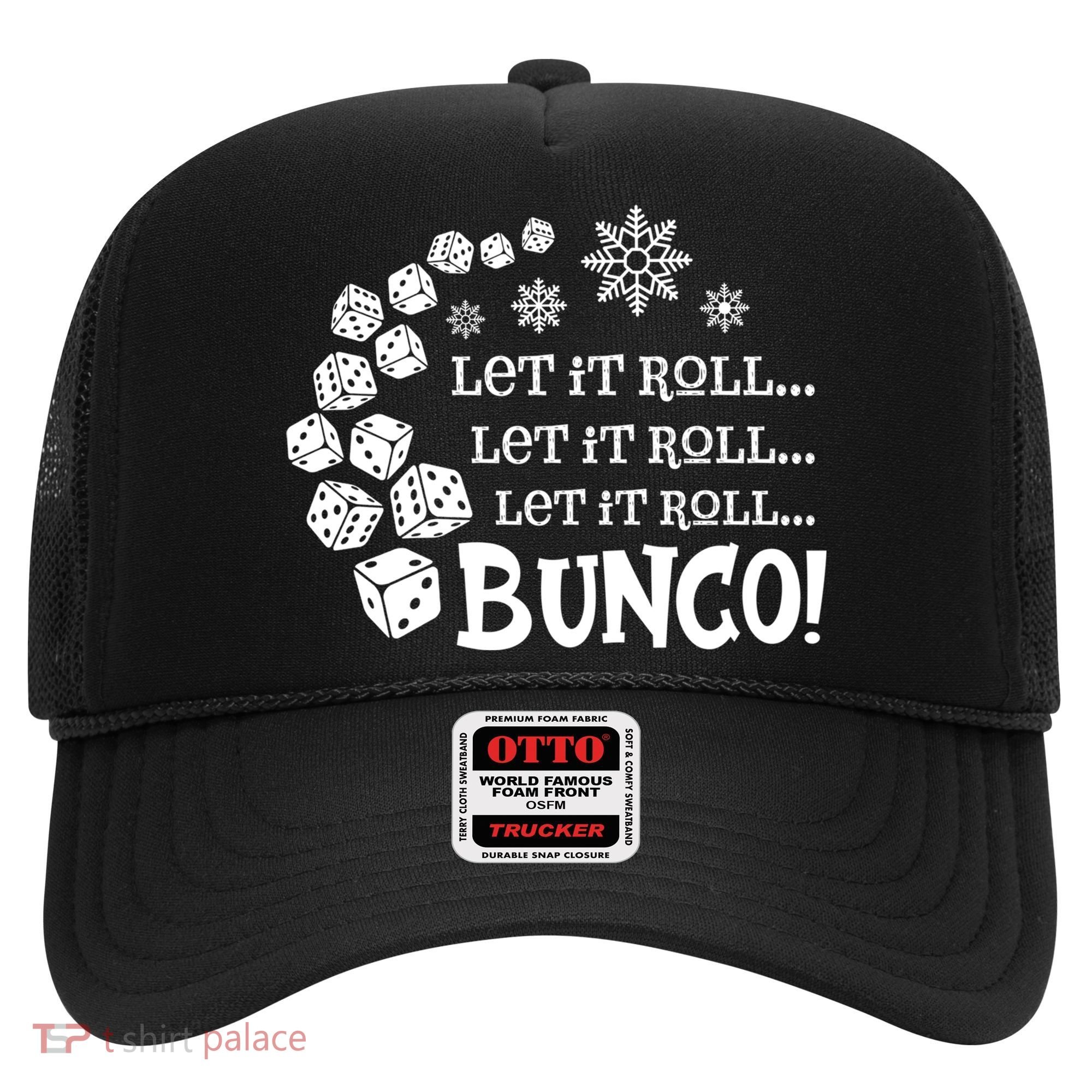Let It Roll Bunco Game Dice Merry Christmas Xmas Santa Claus Gift Hat
