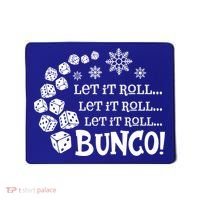 Let It Roll Bunco Game Dice Merry Christmas Xmas Santa Claus Gift Mousepad thumb 0