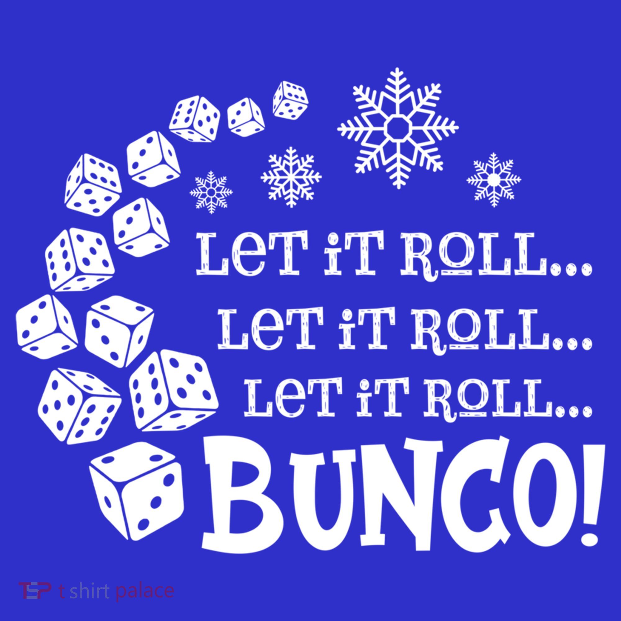 Let It Roll Bunco Game Dice Merry Christmas Xmas Santa Claus Gift Women's Tank Top