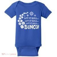 Let It Roll Bunco Game Dice Merry Christmas Xmas Santa Claus Gift Baby Bodysuit thumb 0