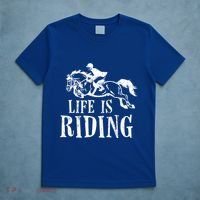 Life Is Riding Horses Equestrian Rider Show Jumper Mom Gift T-Shirt thumb 5