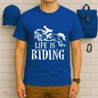 Life Is Riding Horses Equestrian Rider Show Jumper Mom Gift T-Shirt thumb 6