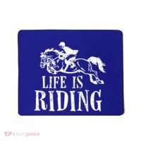 Life Is Riding Horses Equestrian Rider Show Jumper Mom Gift Mousepad thumb 0