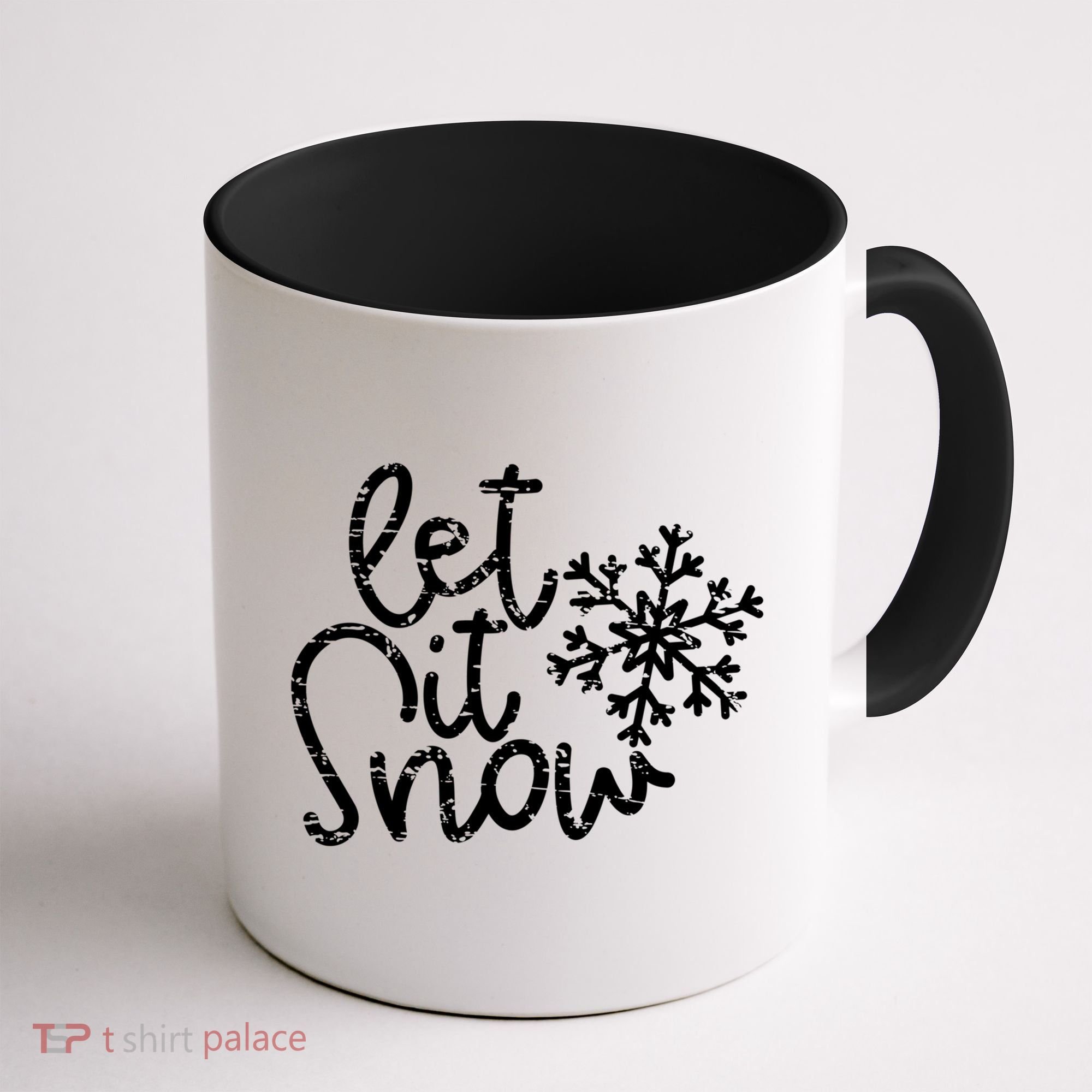 Let It Snow Christmas Snowflake Gift Coffee Mug