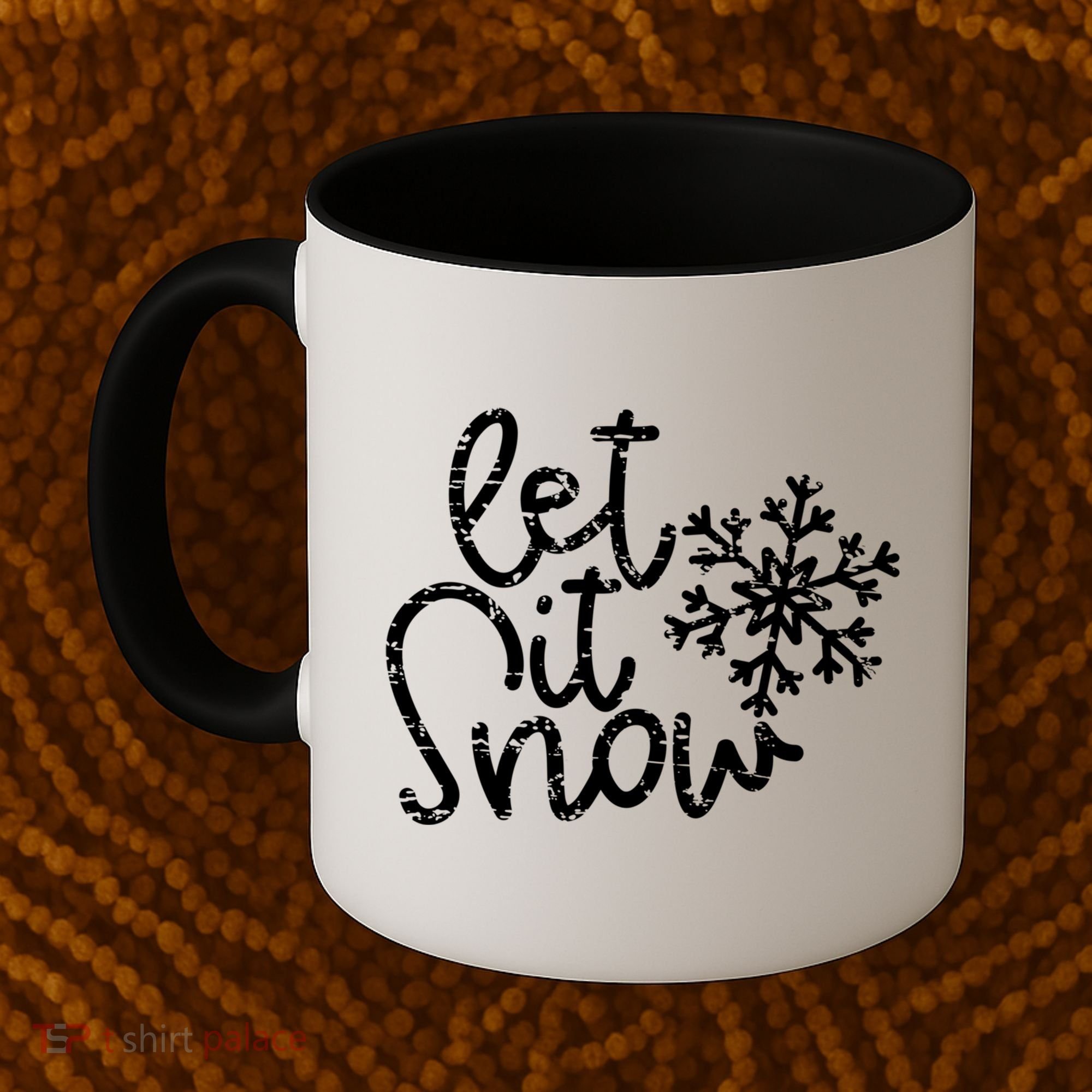 Let It Snow Christmas Snowflake Gift Coffee Mug