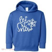 Let It Snow Christmas Snowflake Gift Toddler Hoodie thumb 0