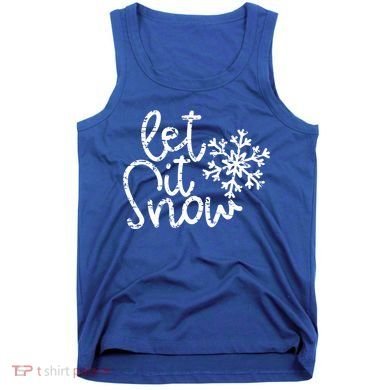 Let It Snow Christmas Snowflake Gift Tank Top