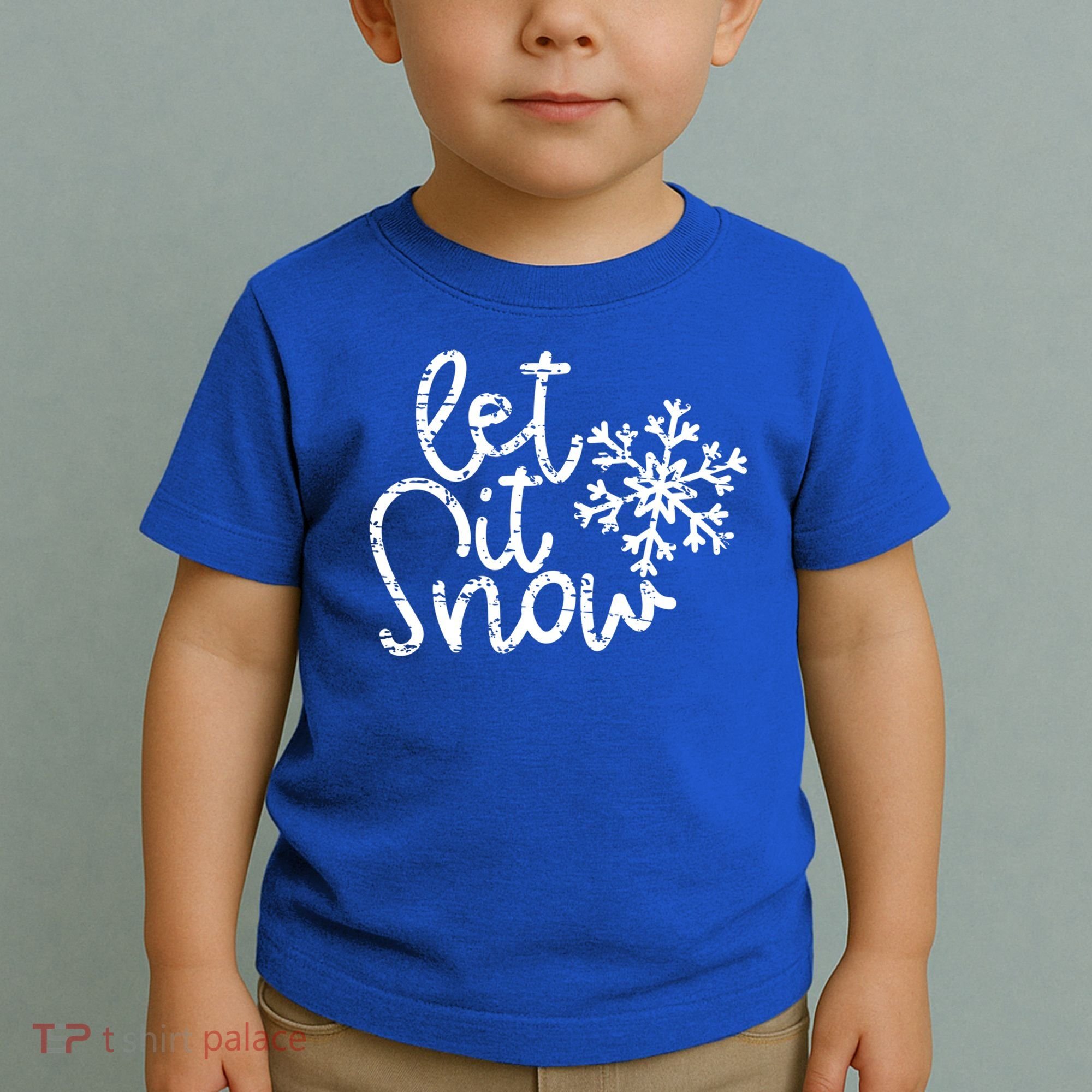 Let It Snow Christmas Snowflake Gift Toddler T-Shirt