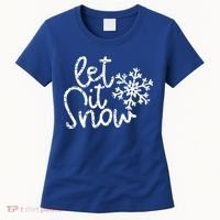 Let It Snow Christmas Snowflake Gift Women's T-Shirt thumb 0