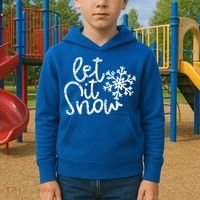 Let It Snow Christmas Snowflake Gift Kids Hoodie thumb 2