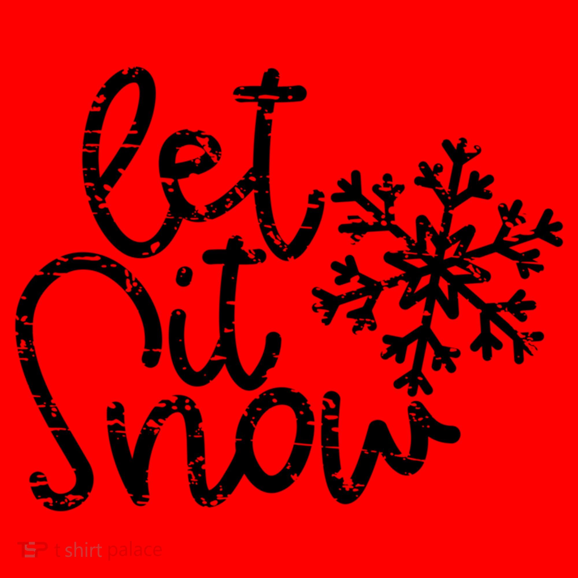 Let It Snow Christmas Snowflake Gift Santa Hat