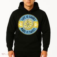 Life Is Short Make It Sweet Lemon Lover Fruit Business Hoodie thumb 2