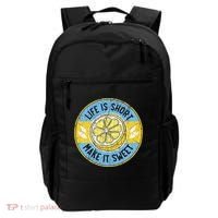 Life Is Short Make It Sweet Lemon Lover Fruit Business Backpack thumb 0