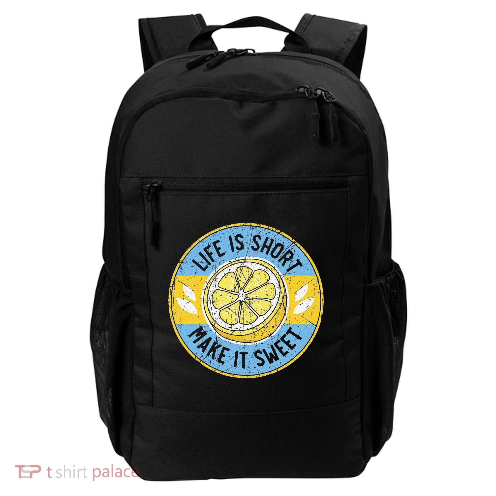Life Is Short Make It Sweet Lemon Lover Fruit Business Backpack