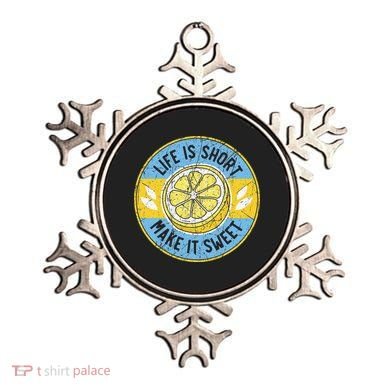 Life Is Short Make It Sweet Lemon Lover Fruit Business Ornament