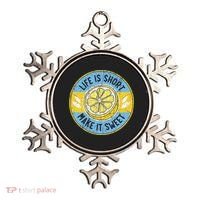 Life Is Short Make It Sweet Lemon Lover Fruit Business Ornament thumb 0