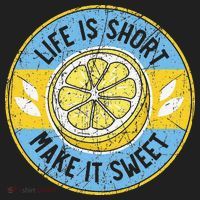 Life Is Short Make It Sweet Lemon Lover Fruit Business Hat thumb 2