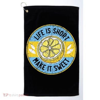 Life Is Short Make It Sweet Lemon Lover Fruit Business Golf Towel