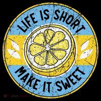 Life Is Short Make It Sweet Lemon Lover Fruit Business Women's T-Shirt thumb 6
