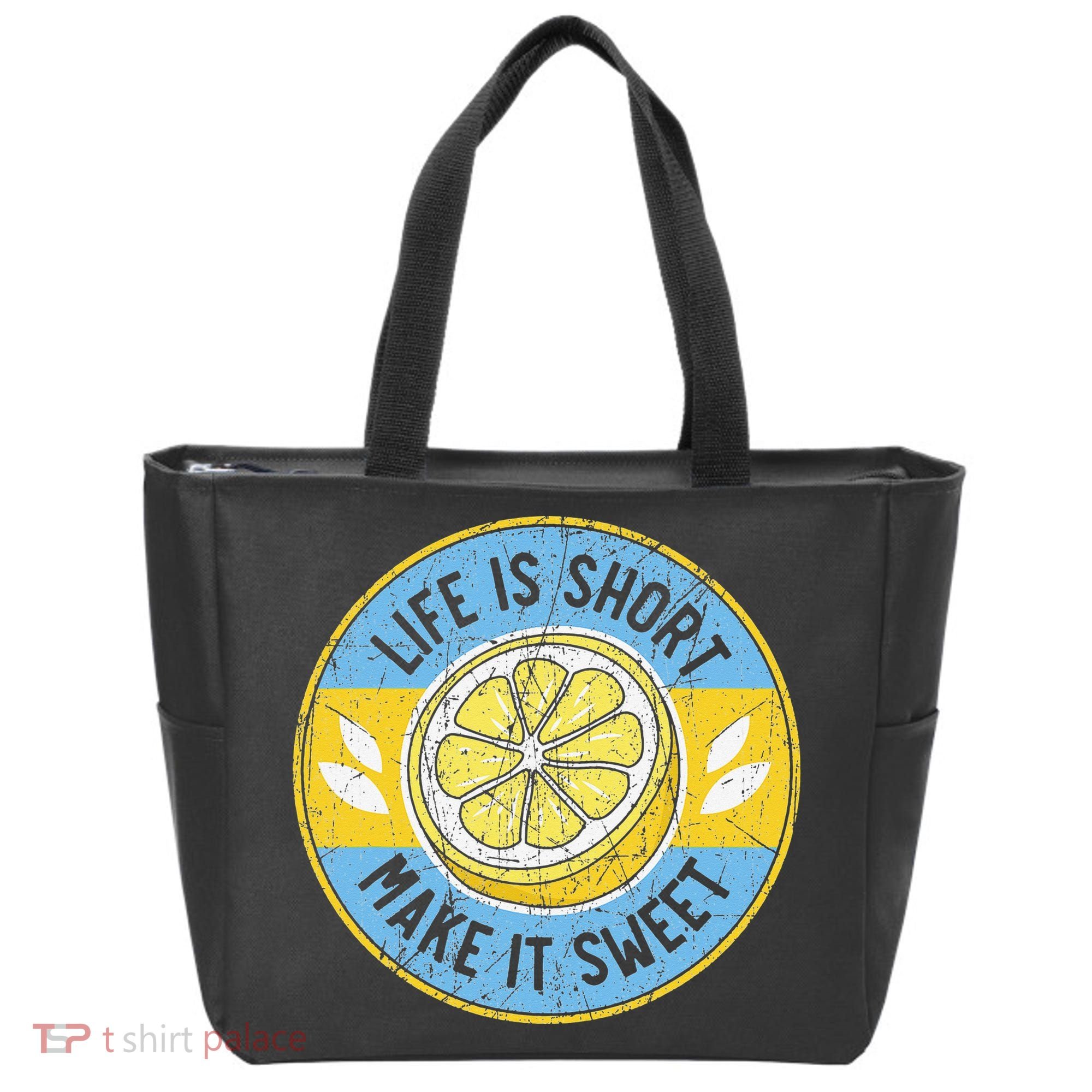 Life Is Short Make It Sweet Lemon Lover Fruit Business Tote Bag